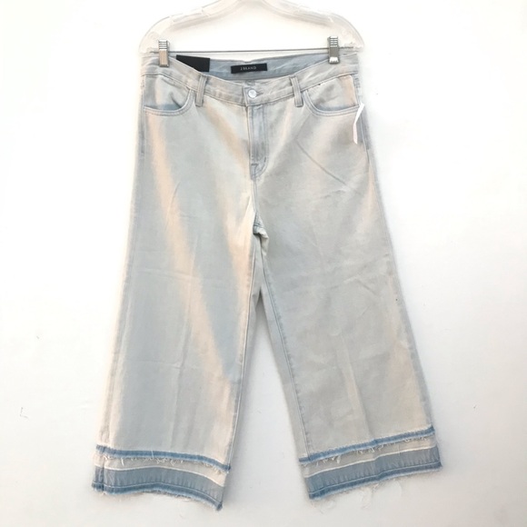 J BRAND Liza Ecstasy Wide Leg Culottes Crop Jeans - Picture 5 of 14